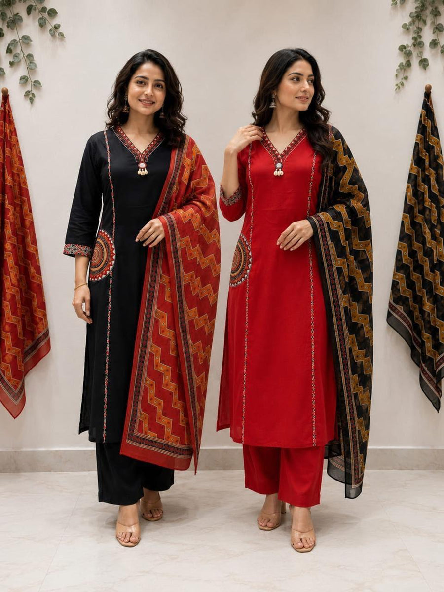 Heritage Printed Suit Set